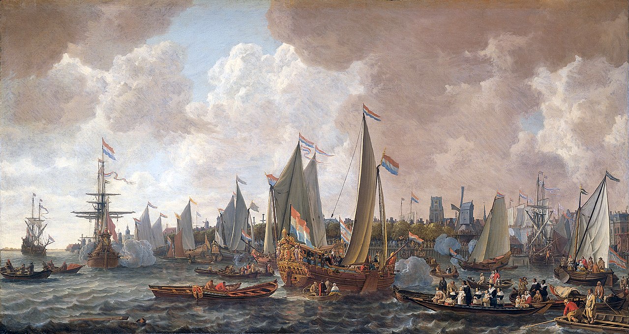 Approdo di Carlo II a Rotterdam, 24 maggio 1660 di L. P. Verschuier